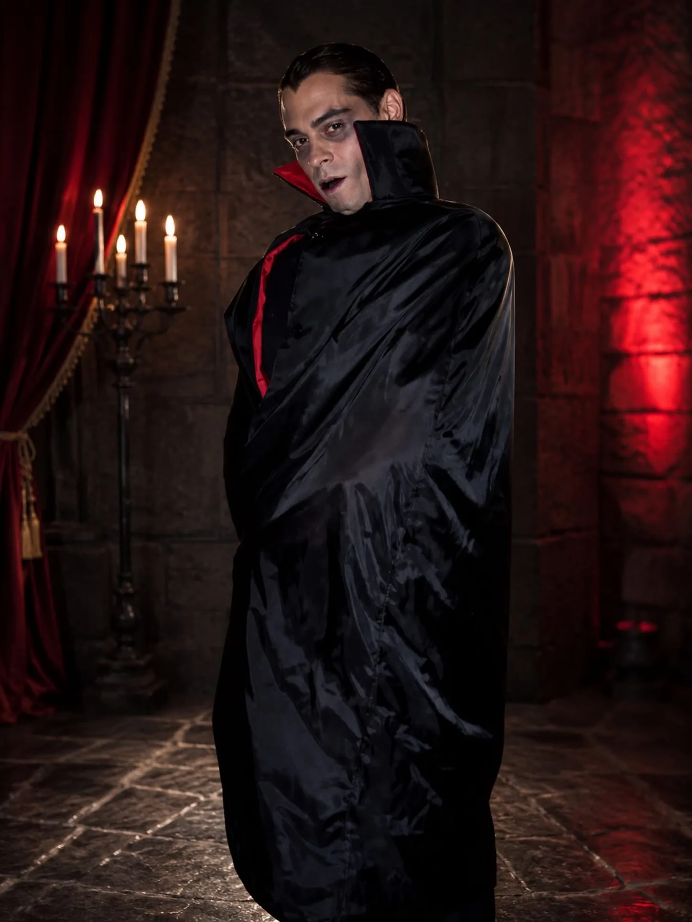 Caracterización como Drácula