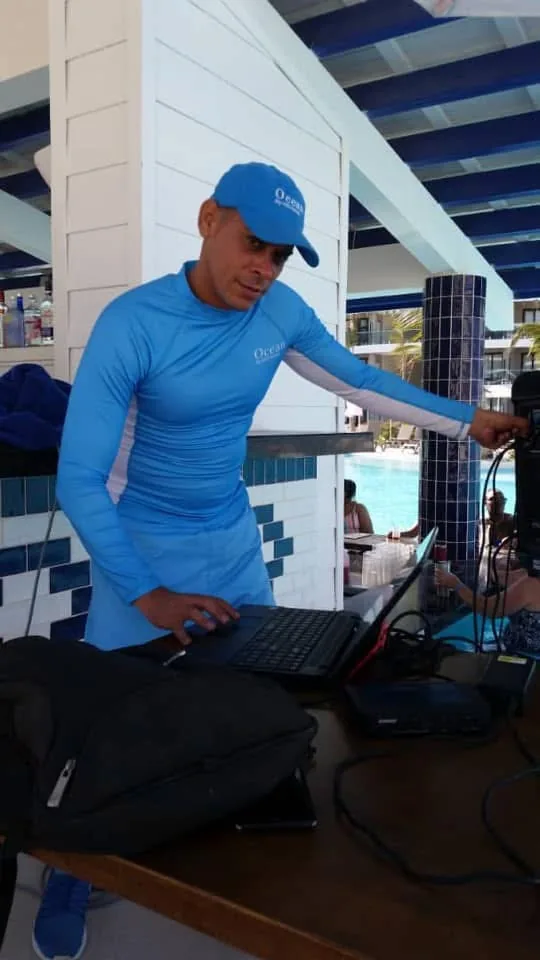 Sandy Fernández Fernández durante una etapa profesional en el Caribe