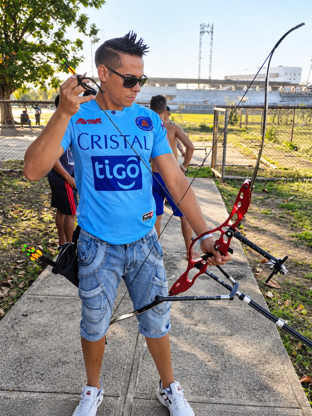 Preparación del equipo de tiro con arco