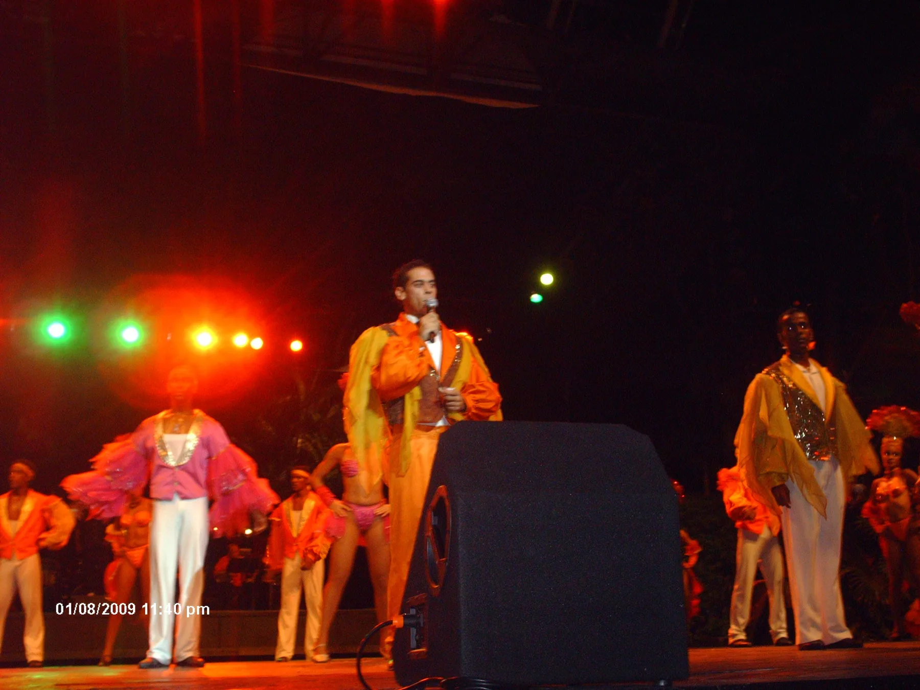Sandy Fernández Fernández en un escenario de Tropicana